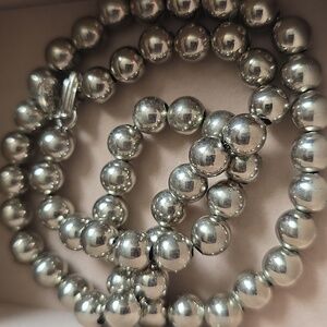Park Lane Silver Metal Ball Necklace